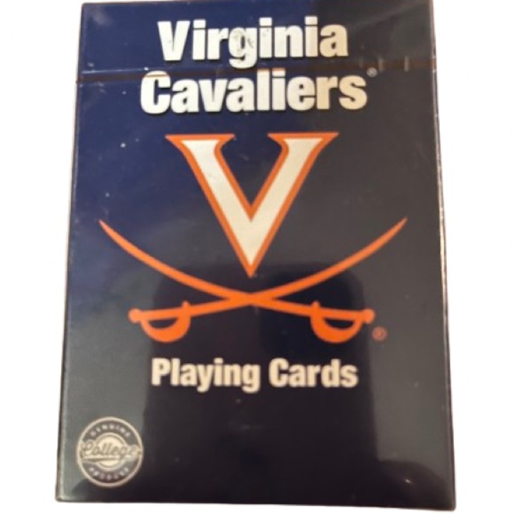 NWT Sealed Virginia Cavaliers Blue and Orange Playing Cards